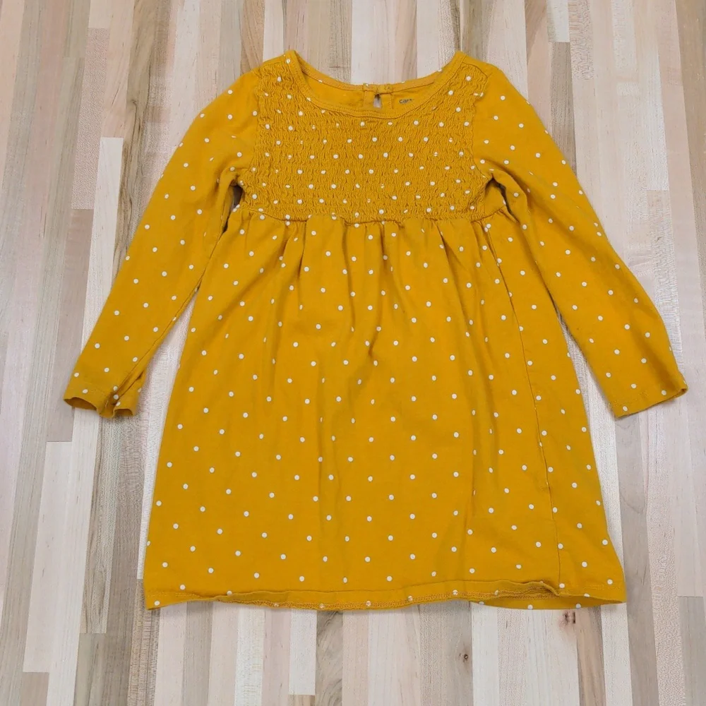 Carter's Polka Dot Long Sleeve Tunic Dress Shirt 4T